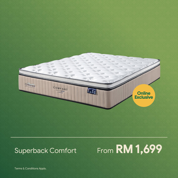 [Online Exclusive] Orthorest SuperBack Comfort Mattress